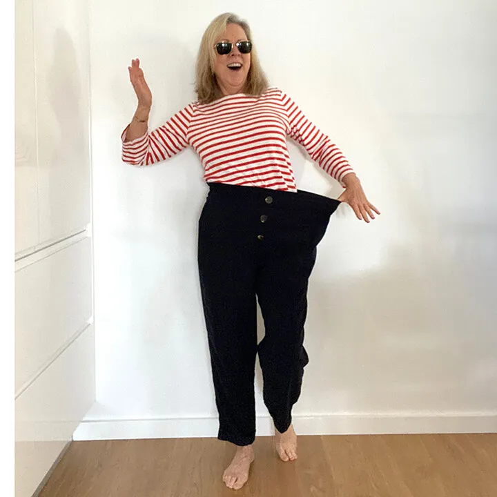 50 and Rising Marguerite scary pants