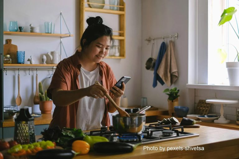 woman cooking