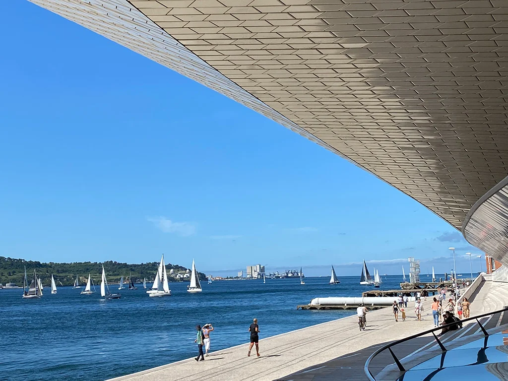Tejo River from MAAT Museum Tejo River from MAAT Museum