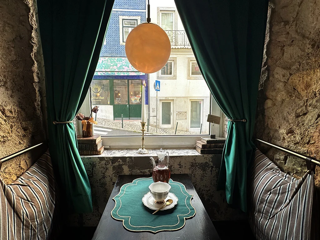 table at Midnight Espresso Lisbon