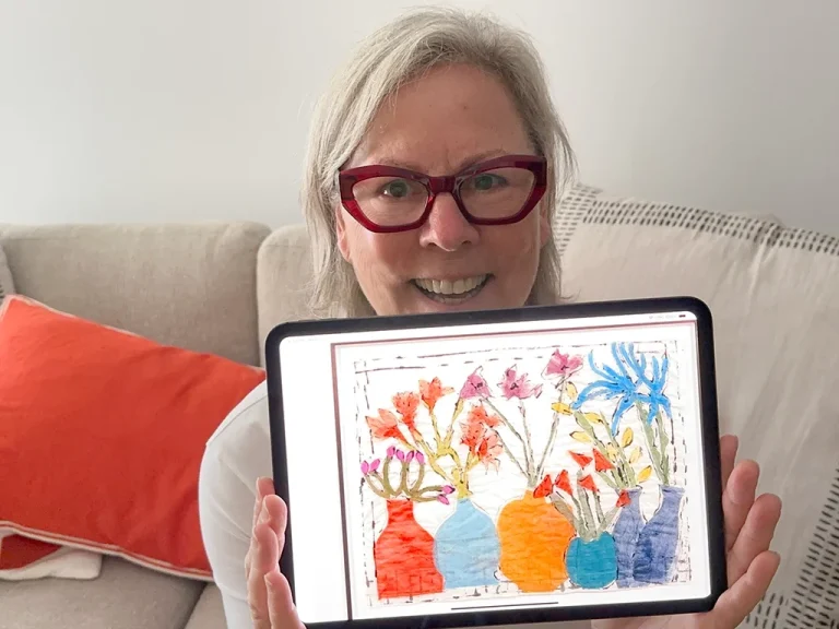 Marguerite holding Isabella Ducrot art