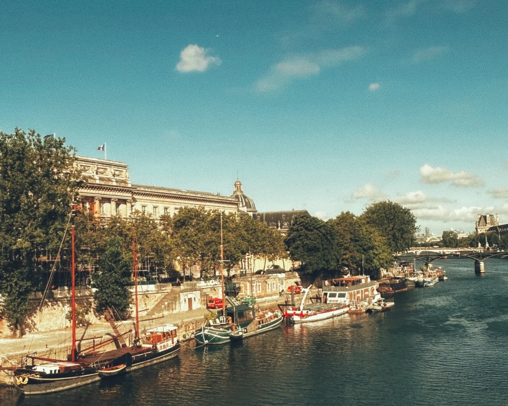 by the Seine in Paris heatwave